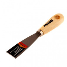 Шпательная лопатка из углеродистой стали, 30 мм, деревянная ручка Sparta