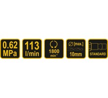 81122 Пневматическая дрель, VOREL, 5906083046766 (CN)