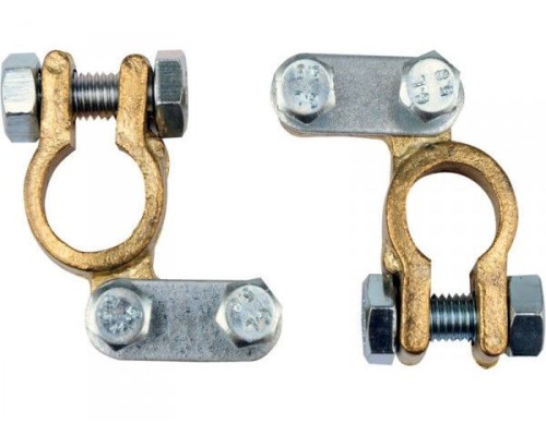 Клеммы аккумуляторные 2 шт., VOREL 82431