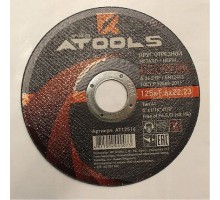 ATOOLS Круг отрезной по металлу  41 14А 125 2,0 22,23, AT12520, 4811004000080 (Украина)