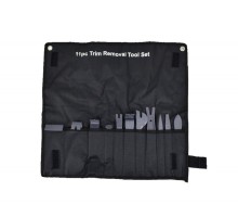 AWTOOLS Набор съемников полипропиленовых для обивки (11 предметов), рулонный кейс, AW17310