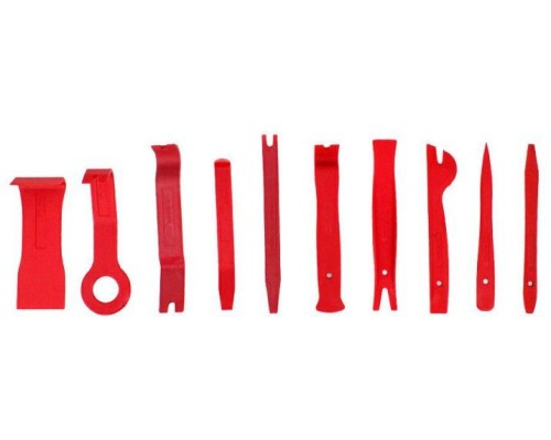 AWTOOLS Набор съемников нейлоновых для обивки (11 предметов), рулонный кейс, AW17311