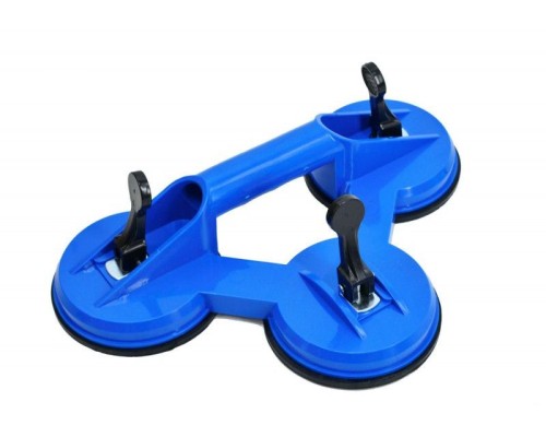 Держатель-присоска для стекол тройной, пластик. корпус, 3х120мм, 160кг, AWTOOLS