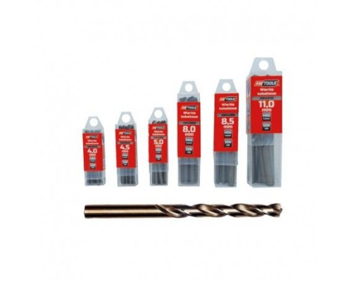 Сверло по металлу КОБАЛЬТ-HSS 4,0мм (10шт/уп) AWTOOLS