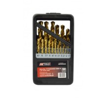 Набор сверл титановых по металлу 1,0-13,0мм (25шт) AWTOOLS