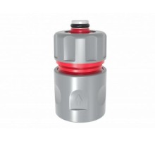 Соединитель пластмассовый, быстросъемный для шланга 1/2", аквастоп (50шт/картон.коробка), AW61002 AWTOOLS