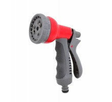 Пистолет распылитель, пластиковый, 8 режимов полива, курок сзади, AWTOOLS