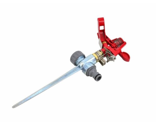 Разбрызгиватель импульсный, из нержавеющей стали, со штырем, 360 градусов, 24м, 17л/мин AWTOOLS