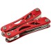 G02412 Мультитул-многофункциональный инструмент, 25 функций, нейлоновый чехол, красный, GEKO