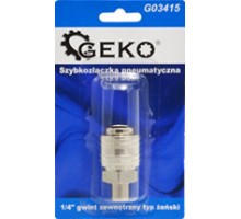 G03415 Муфта быстросъемная ("мама"), внешняя резьба M1/4, GEKO, 5901477153273 (CN)