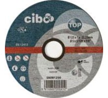 CIBO Круг отрезной абразивный Top 125 x 1,0 x 22,22, SNIN1250, 5414889000412 (CN)