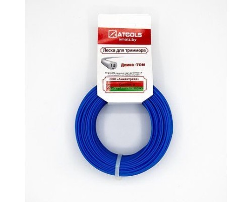 ATOOLS Леска триммерная сечение круг диаметр 1,6, бобина 70 м., ЛТ-016070