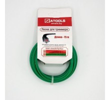 ATOOLS Леска триммерная сечение звезда диаметр 2,0 катушка 15 м., ЛТЗ-020015