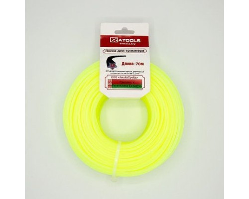 ATOOLS Леска триммерная сечение звезда диаметр 3,0, бобина 200 м., ЛТЗ-030200