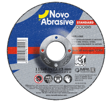 Круг шлифовальный по металлу NOVOABRASIVE Standard 115 х 6 x 22.23 мм