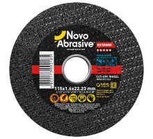 Круг отрезной по металлу NOVOABRASIVE Extreme 115 x 1.6 x 22.23