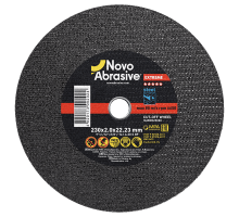 Круг отрезной по металлу NOVOABRASIVE Extreme 230 x 2.0 x 22.23