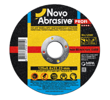 Круг отрезной по металлу NOVOABRASIVE Profi 125 x 0.8 x 22.23