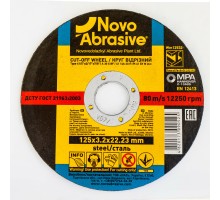 Круг отрезной по металлу NOVOABRASIVE Profi 125 x 3.2 x 22.23