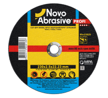 Круг отрезной по металлу NOVOABRASIVE Profi 230 x 2.5 x 22.23