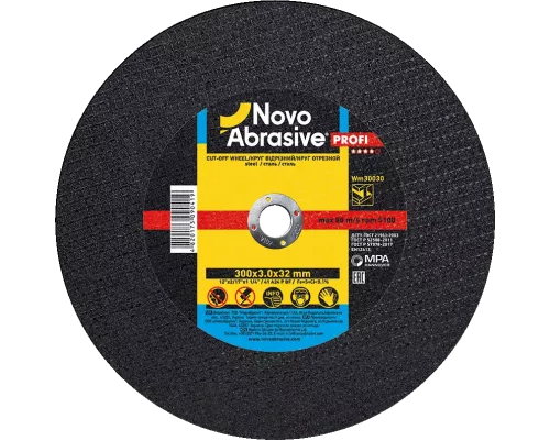 Круг отрезной по металлу NOVOABRASIVE Profi 300 x 3.0 x 32