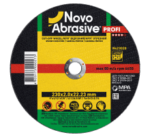 Круг отрезной по камню NOVOABRASIVE Profi 230 x 2.0 x 22.23