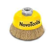 Щетка торцевая NovoTools медная проволока 100мм M14х2