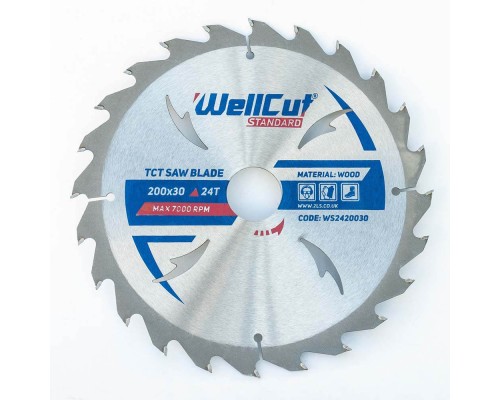 Пильный диск WellCut Standard 200х30 мм, 24T