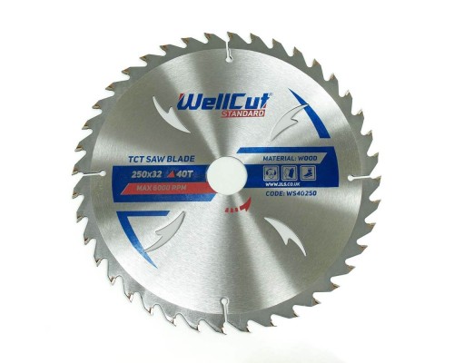 Пильный диск WellCut Standard 250х32 мм, 40T