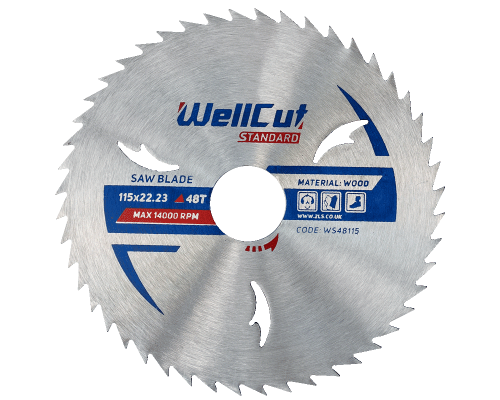 Пильный диск WellCut Standard 115х22.2 мм, 48 б/н