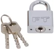 Замок навесной хромированный 40мм, арт. FT-2000, 5907078920009 (PL)