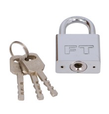FASTER TOOLS Замок навесной хромированный 60