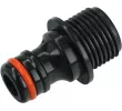 Адаптер для шланга пластмассовый, быстросъемный с наружной резьбой 3/4", FFORESTER, F-8654, 5907078986548 (CN)