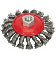 06977 Щетка-крацовка с гайкой М14-100мм усил., VOREL, 5906083069772 (CN)