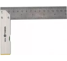 Угольник с уровнем 150мм "Vorel"