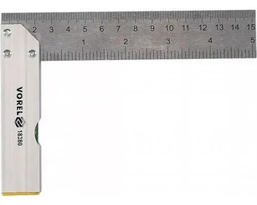 Угольник с уровнем 150мм 