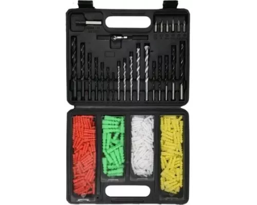 Сверла по бетону с набором дюбелей (набор 300шт) 