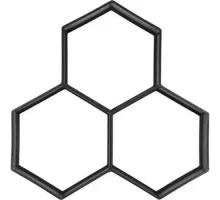 Форма пластмассовая для имитации плитки в свежем бетоне 360х360х40мм PP "Vorel"