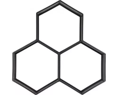 Форма пластмассовая для имитации плитки в свежем бетоне 360х360х40мм PP 