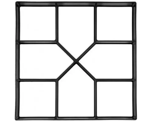 Форма пластмассовая для имитации плитки в свежем бетоне 400х400х40мм PP 