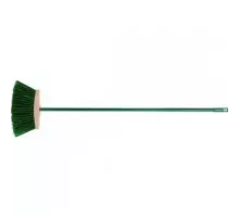 Метла синтетическая плоская (веерная) 250мм с черенком "Vorel"