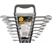 Ключи рожково-накидные 6-19мм (набор 8пр.) CrV "Vorel"