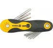 Ключи складные TORX с отверстием T9-T40 (набор 8шт.) "Vorel"