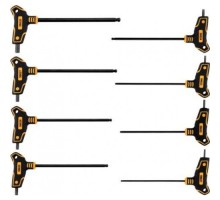 Ключи c T-образной ручкой с шариком HEX 2,5-10мм (набор 8пр.) "Vorel"