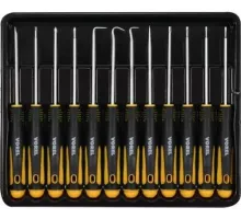 Отвёртки для точных рабор + крючки (набор 12пр.) "Vorel"