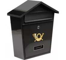 78580 Ящик почтовый, металический, черный 380х320х105мм, VOREL, 5906083785801 (CN)