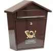78582 Ящик почтовый, металический, коричневый, 380х320х105мм, VOREL, 5906083785825 (CN)