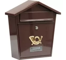 78582 Ящик почтовый, металический, коричневый, 380х320х105мм, VOREL, 5906083785825 (CN)