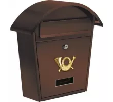 78587 Ящик почтовый, металический, коричневый,  380х320х105мм, VOREL, 5906083785870 (CN)