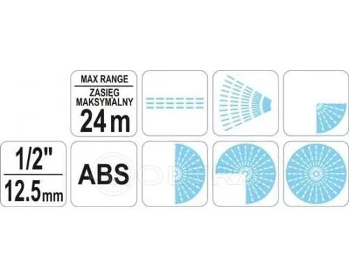  Распылитель на подставке 6 функций Flo 89275